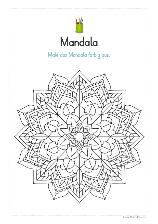 Ausmalbild: Mandala 26