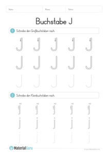 Buchstabe J - MaterialGuru