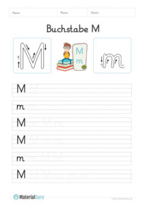  Buchstabe M - MaterialGuru Motiv 