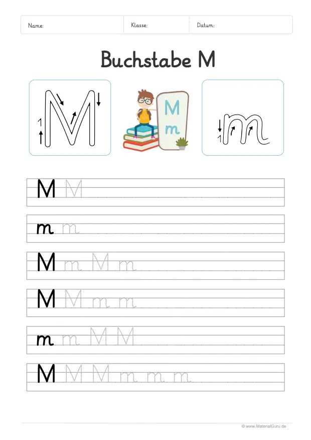 Buchstabe M - MaterialGuru