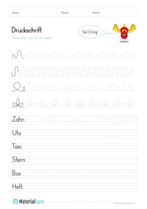 Druckschrift - MaterialGuru