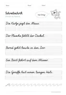 Schreibschrift Materialguru