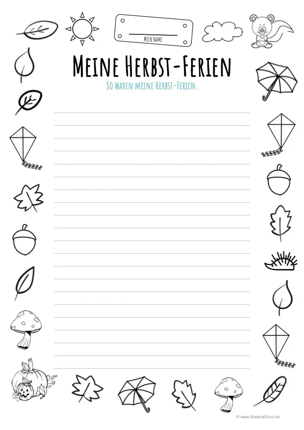 HerbstFerien MaterialGuru
