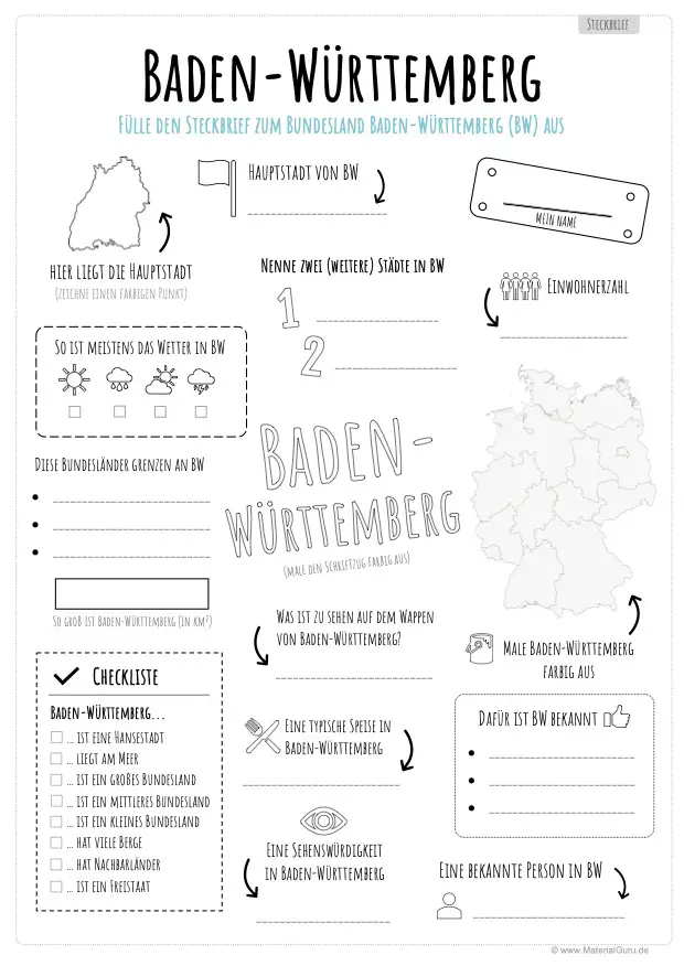 Steckbrief Baden-Württemberg