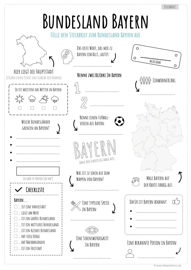 Steckbrief Bayern