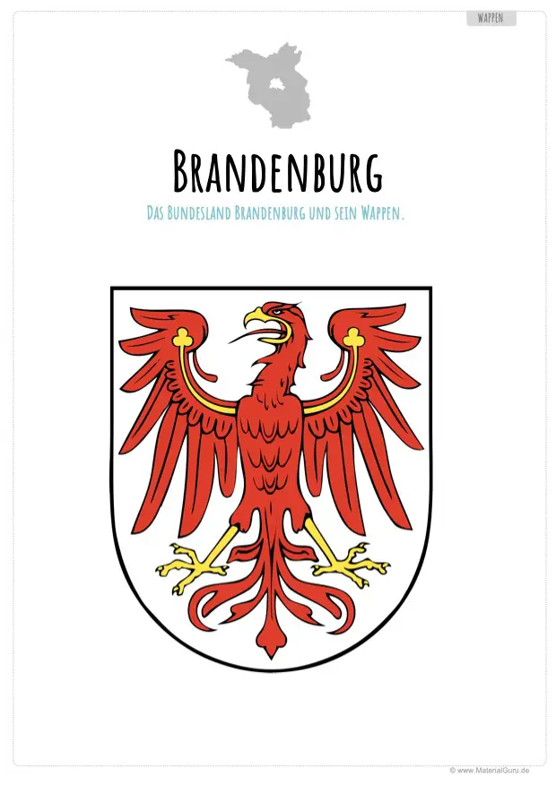 Arbeitsblatt: Großes Brandenburg Wappen