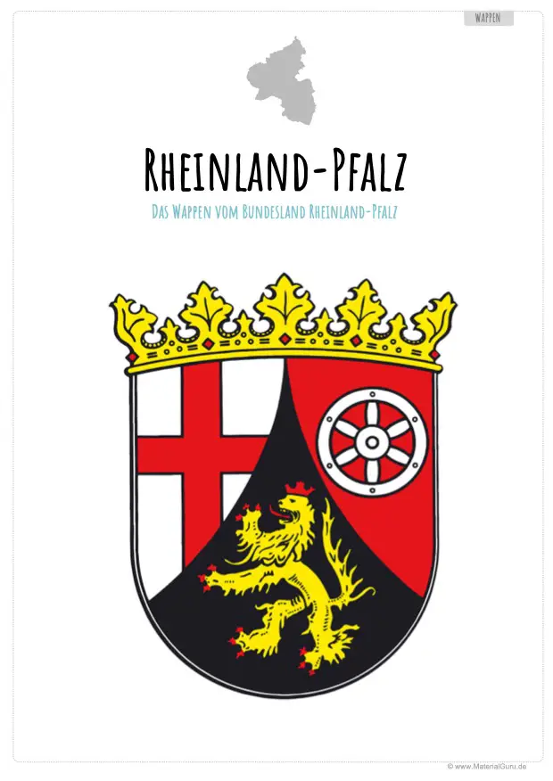 Arbeitsblatt: Wappen von Rheinland-Pfalz