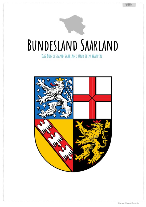 Arbeitsblatt: Wappen Saarland