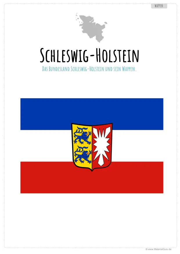 Arbeitsblatt: Wappen Schleswig-Holstein