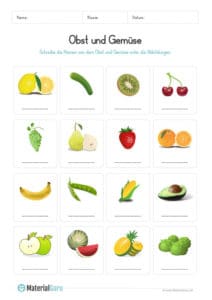 Obst und Gemüse MaterialGuru