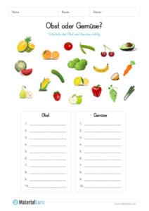 Obst und Gemüse MaterialGuru