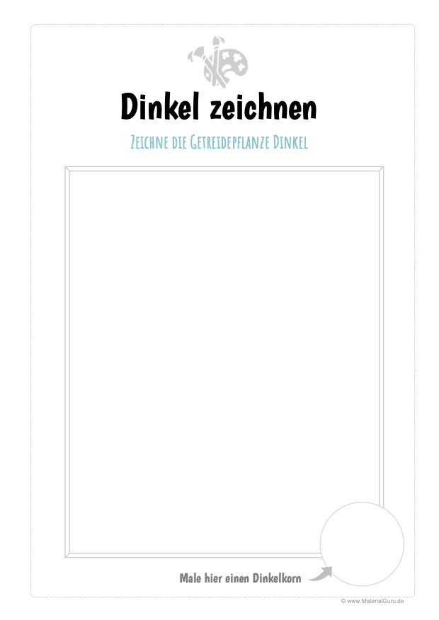 Arbeitsblatt: Dinkel zeichnen