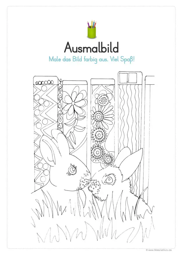 Ausmalbild: Ostern 02