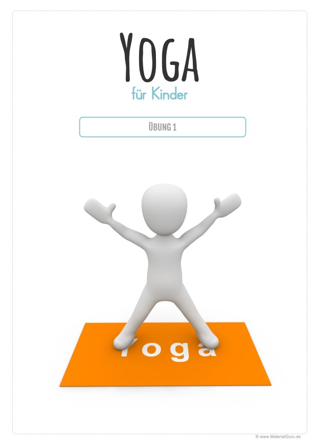 Arbeitsblatt: Poster - Yoga-Übung für Kinder 01
