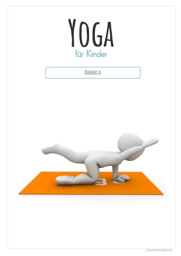 Arbeitsblatt: Poster - Yoga-Übung für Kinder 08
