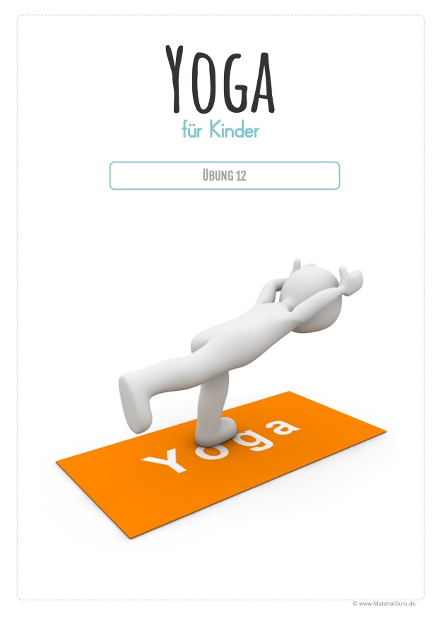 Arbeitsblatt: Poster - Yoga-Übung für Kinder 12