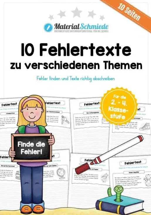 Materialpaket Fehlertexte
