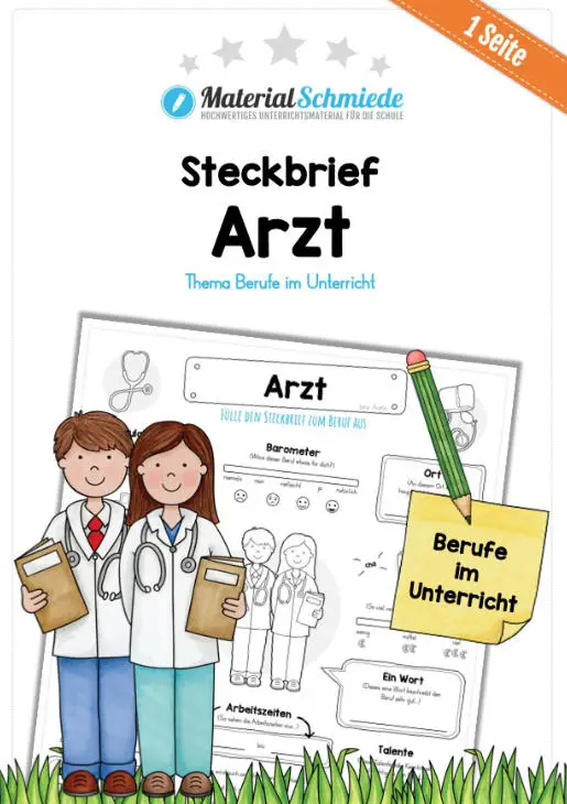 Steckbrief zum Thema Berufe