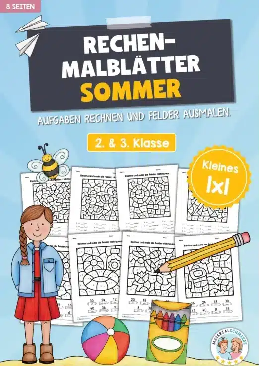 Rechenmalblätter Kleines 1x1
