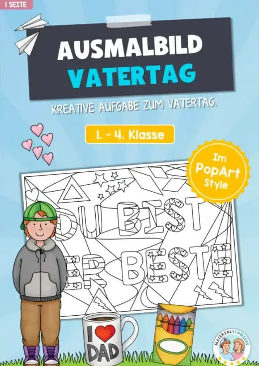 Vatertag Ausmalbild