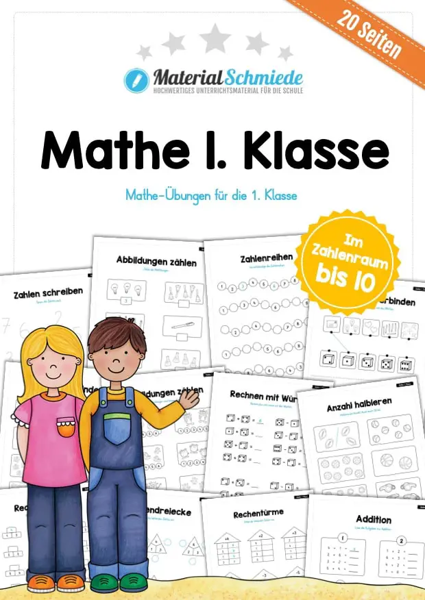 20 Mathe-Übungen für die 1. Klasse