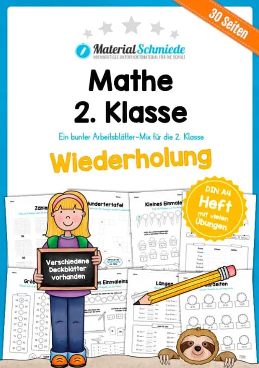 30 Mathe-Übungen für die 2. Klasse